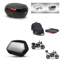 SHAD SH35 PREMIUM suitcases + mounting bracket SH46 trunk accessories 45 L KIT-463284