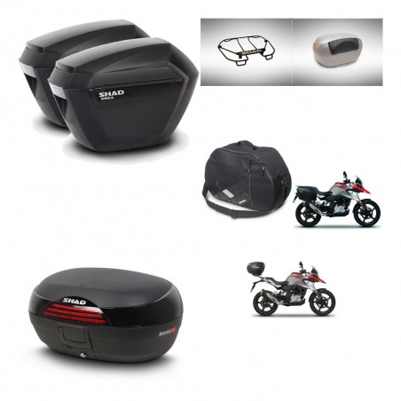 SHAD Baul SH46 + soporte montaje maletas sh23 accesorios 45 L KIT-463288