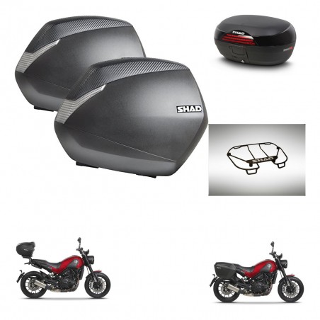 SHAD Baul SH46 + soporte montaje maletas SH36 accesorios 45 L KIT-463346