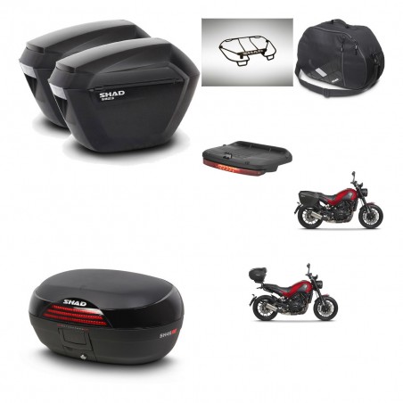 SHAD SH46 trunk + mounting bracket sh23 suitcases accessories 45 L KIT-463366