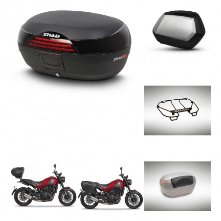 SHAD SH35 PREMIUM suitcases + mounting bracket SH46 trunk accessories 45 L KIT-463373