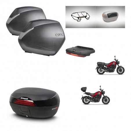 SHAD SH46 trunk + mounting bracket SH36 suitcases accessories 45 L KIT-463376