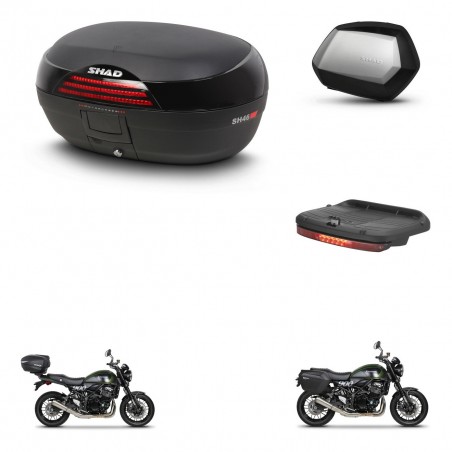 SHAD SH35 PREMIUM suitcases + mounting bracket SH46 trunk accessories 45 L KIT-463403