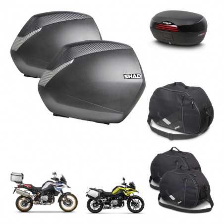 SHAD SH46 trunk + mounting bracket SH36 suitcases accessories 45 L KIT-463503