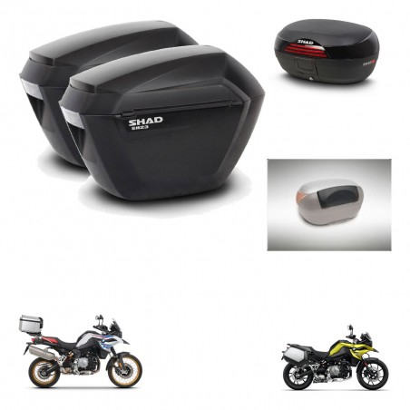 SHAD Baul SH46 + soporte montaje maletas sh23 accesorios 45 L KIT-463516