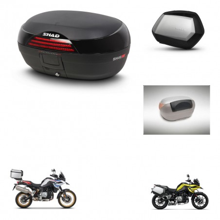 SHAD SH35 PREMIUM suitcases + mounting bracket SH46 trunk accessories 45 L KIT-463517