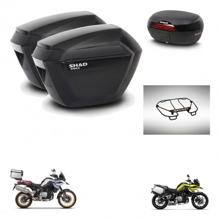 SHAD Baul SH46 + soporte montaje maletas sh23 accesorios 45 L KIT-463540