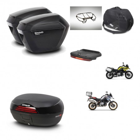 SHAD SH46 trunk + mounting bracket sh23 suitcases accessories 45 L KIT-463558