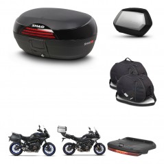 SHAD Maletas SH35 PREMIUM + soporte montaje baul SH46 accesorios 45 L KIT-463596