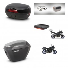 SHAD SH23 alu suitcases + mounting bracket SH46 trunk accessories 45 L KIT-463669