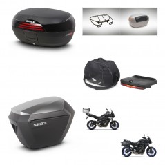 SHAD SH23 alu suitcases + mounting bracket SH46 trunk accessories 45 L KIT-463681