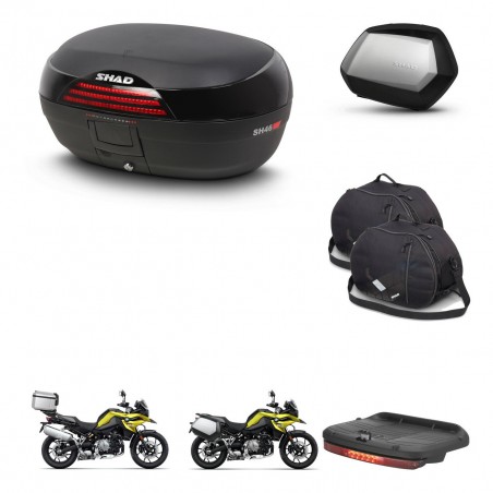 SHAD SH35 PREMIUM suitcases + mounting bracket SH46 trunk accessories 45 L KIT-463692
