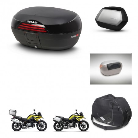 SHAD SH35 PREMIUM suitcases + mounting bracket SH46 trunk accessories 45 L KIT-463721