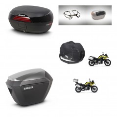 SHAD SH23 alu suitcases + mounting bracket SH46 trunk accessories 45 L KIT-463771