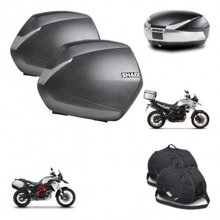 SHAD Baul SH48 + soporte montaje maletas SH36 accesorios TITANIUM PREMIUM KIT-463779