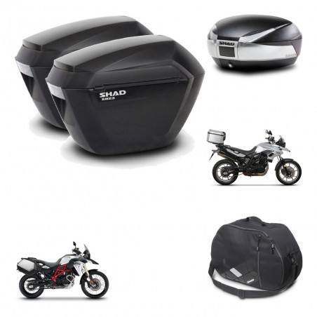 SHAD Baul SH48 + soporte montaje maletas sh23 accesorios TITANIUM PREMIUM KIT-463792