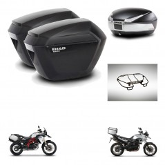 SHAD Baul SH48 + soporte montaje maletas sh23 accesorios TITANIUM PREMIUM KIT-463804