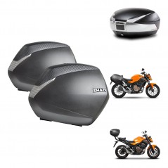 SHAD Baul SH48 + soporte montaje maletas SH36 TITANIUM PREMIUM KIT-463834