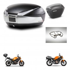 SHAD Maletas sh23 alu + soporte montaje baul SH48 accesorios TITANIUM PREMIUM KIT-463863