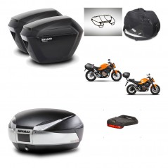 SHAD SH48 trunk + mounting bracket sh23 suitcases accessories TITANIUM PREMIUM KIT-463878