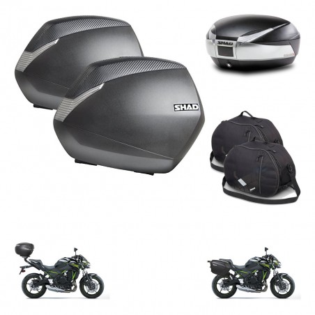 SHAD Baul SH48 + soporte montaje maletas SH36 accesorios TITANIUM PREMIUM KIT-463891