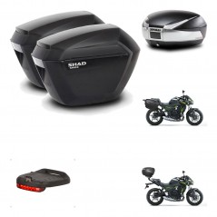 SHAD Baul SH48 + soporte montaje maletas sh23 accesorios TITANIUM PREMIUM KIT-463898