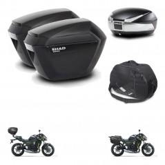 SHAD SH48 trunk + mounting bracket sh23 suitcases accessories TITANIUM PREMIUM KIT-463904
