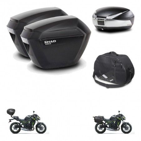 SHAD Baul SH48 + soporte montaje maletas sh23 accesorios TITANIUM PREMIUM KIT-463904