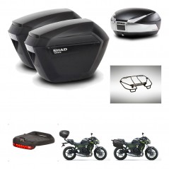 SHAD SH48 trunk + mounting bracket sh23 suitcases accessories TITANIUM PREMIUM KIT-463922