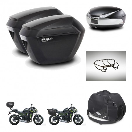 SHAD Baul SH48 + soporte montaje maletas sh23 accesorios TITANIUM PREMIUM KIT-463928