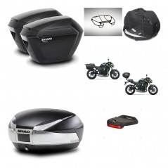 SHAD SH48 trunk + mounting bracket sh23 suitcases accessories TITANIUM PREMIUM KIT-463934