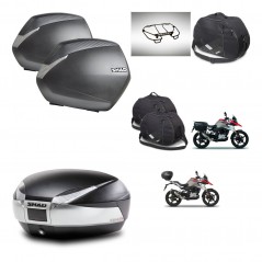 SHAD Baul SH48 + soporte montaje maletas SH36 accesorios TITANIUM PREMIUM KIT-463975