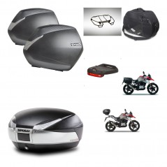 SHAD Baul SH48 + soporte montaje maletas SH36 accesorios TITANIUM PREMIUM KIT-463980