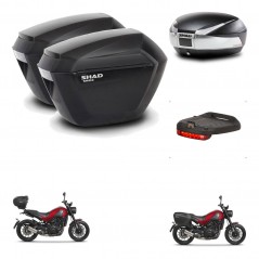 SHAD SH48 trunk + mounting bracket sh23 suitcases accessories TITANIUM PREMIUM KIT-463994