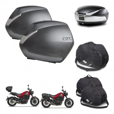 SHAD Baul SH48 + soporte montaje maletas SH36 accesorios TITANIUM PREMIUM KIT-463999