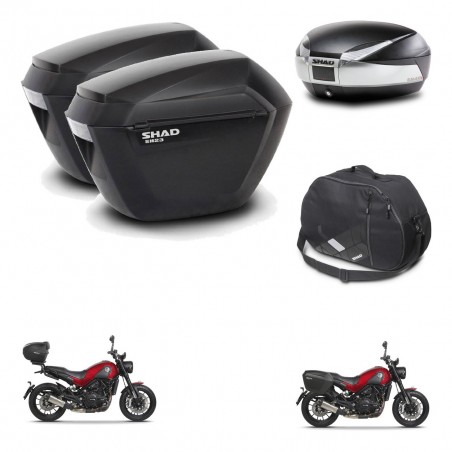 SHAD Baul SH48 + soporte montaje maletas sh23 accesorios TITANIUM PREMIUM KIT-464000