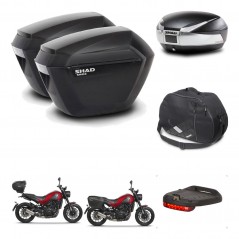 SHAD SH48 trunk + mounting bracket sh23 suitcases accessories TITANIUM PREMIUM KIT-464006