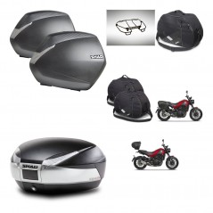 SHAD SH48 trunk + mounting bracket SH36 suitcases accessories TITANIUM PREMIUM KIT-464023