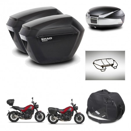 SHAD Baul SH48 + soporte montaje maletas sh23 accesorios TITANIUM PREMIUM KIT-464024