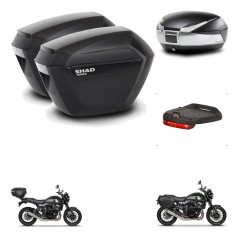 SHAD SH48 trunk + mounting bracket sh23 suitcases accessories TITANIUM PREMIUM KIT-464042