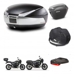 SHAD Maletas sh23 alu + soporte montaje baul SH48 accesorios TITANIUM PREMIUM KIT-464057
