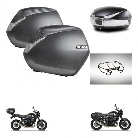 SHAD Baul SH48 + soporte montaje maletas SH36 accesorios TITANIUM PREMIUM KIT-464058
