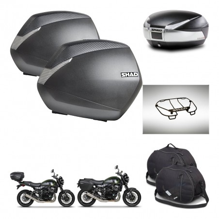 SHAD Baul SH48 + soporte montaje maletas SH36 accesorios TITANIUM PREMIUM KIT-464059