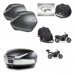 SHAD SH48 trunk + mounting bracket SH36 suitcases accessories TITANIUM PREMIUM KIT-464071