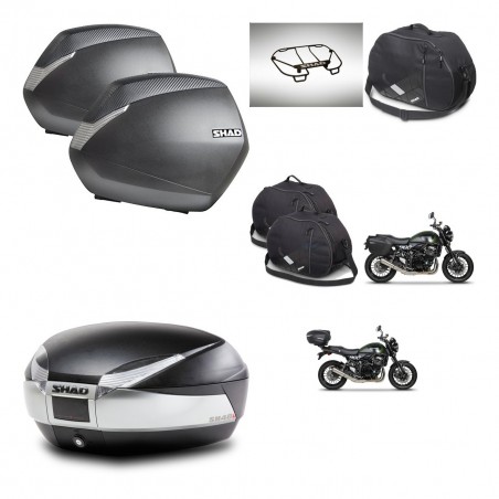 SHAD Baul SH48 + soporte montaje maletas SH36 accesorios TITANIUM PREMIUM KIT-464071