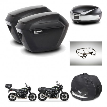 SHAD Baul SH48 + soporte montaje maletas sh23 accesorios TITANIUM PREMIUM KIT-464072