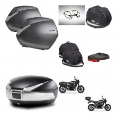 SHAD SH48 trunk + mounting bracket SH36 suitcases accessories TITANIUM PREMIUM KIT-464077