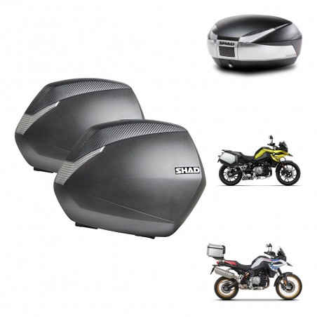 SHAD Baul SH48 + soporte montaje maletas SH36 TITANIUM PREMIUM KIT-464082