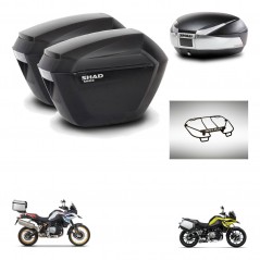 SHAD SH48 trunk + mounting bracket sh23 suitcases accessories TITANIUM PREMIUM KIT-464108