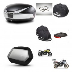 SHAD SH35 PREMIUM suitcases + mounting bracket SH48 trunk accessories TITANIUM KIT-464128